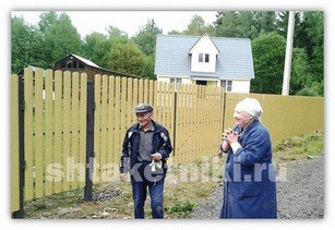 Фото забора штакетник RAL 1014 бежевый в Владикавказе